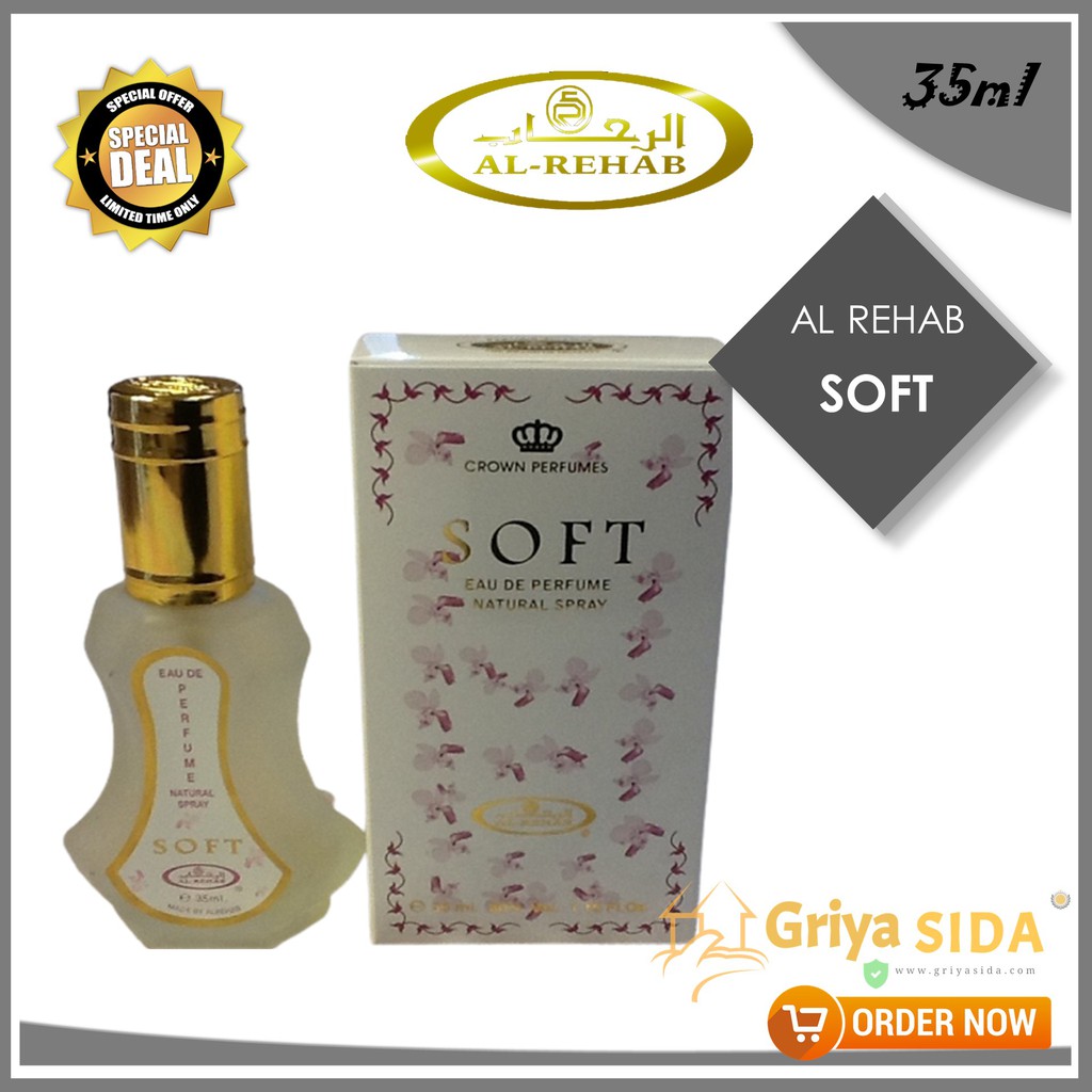 Parfum al rehab soft 35ml original minyak wangi alrehab spray soft PROMO!