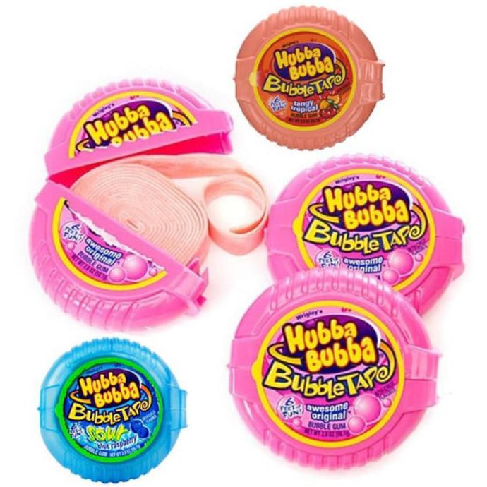 

HUBBA BUBBA BUBBLE TAPE - BUBBLE GUM - PERMEN KARET