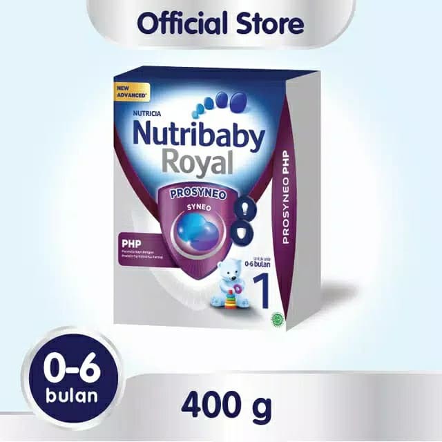 

Susu Bayi Formula Nutribaby Royal 0-6 bln 400gr