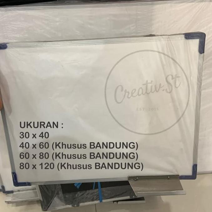 

Papan Tulis / White Board & Black Board 2 in 1 60 x 80 cm