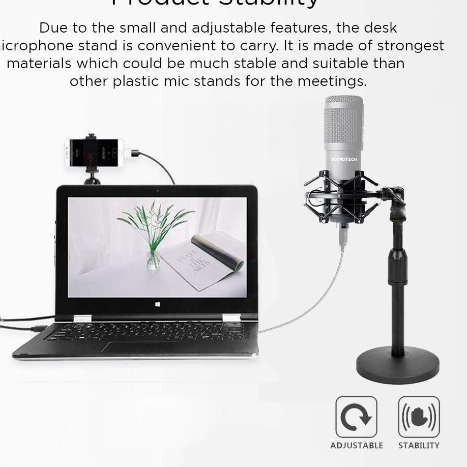 Update Hari Ini SOUNDTECH Stand Table for Microphone Mic Condenser Soundtech