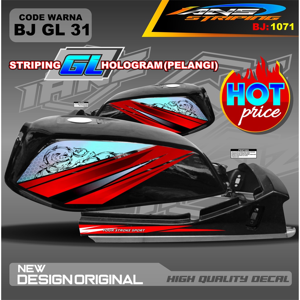 STRIPING GL 2000 HOLOGRAM / STRIPING GL MAX VARIASI HOLOGRAM / STRIPING GL PRO HOLOGRAM