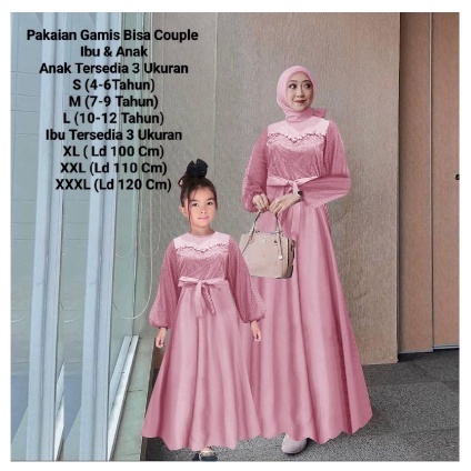 COD☑️PRODUK TERBARU/PAKAIAN MUSLIM BISA COUPLE IBU DAN ANAK/MAXI AMBERLI DRESS 3 SIZE XL-XXL-XXXL/AMBERLI KIDS 3 SIZE S-M-L/PAKAIN MUSLIM TERBARU/PAKAIAN GAMIS TERBARU/GOOD QUALITY