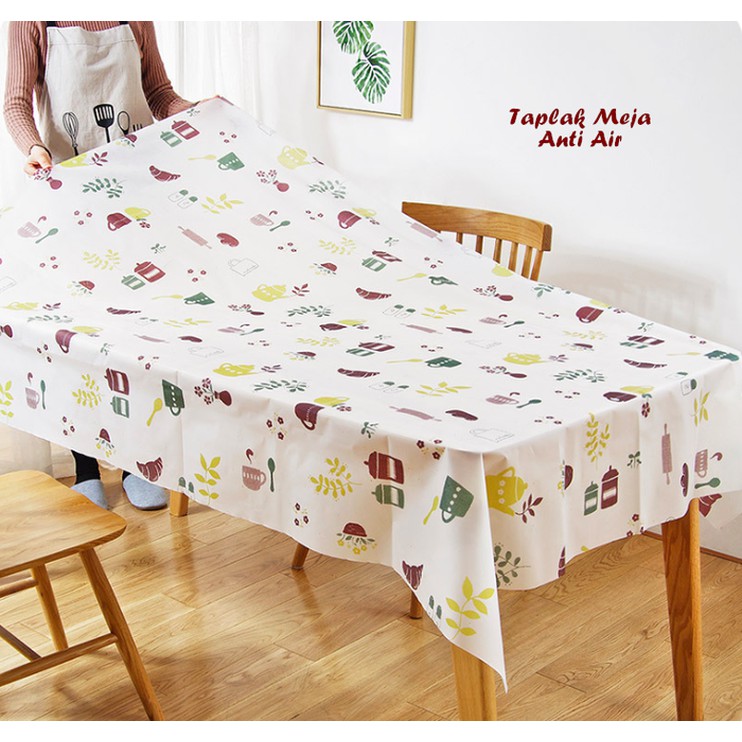 TS Taplak Meja Anti Air ALAT DAPUR 130 X 180 (Tampilan meja jadi cantik) kualitas