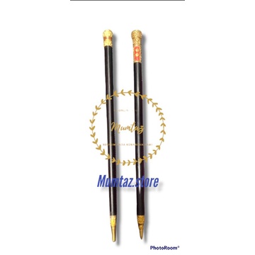 tongkat komandan besi kuning + kelor hitam polri