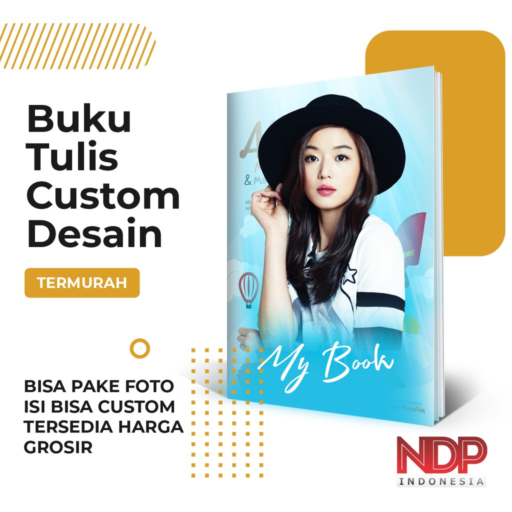 

BUKU TULIS CUSTOM DESAIN PAKAI FOTO SENDIRI