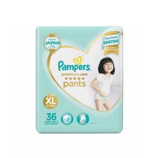 PAMPERS Premium Care Active Baby Pant Pants XL36 XL 36 Popok Celana Pempers Baru