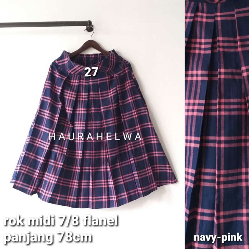 ROK FLANEL IMPORT MIDI 7/8 TARTAN HAURAHELWA-27