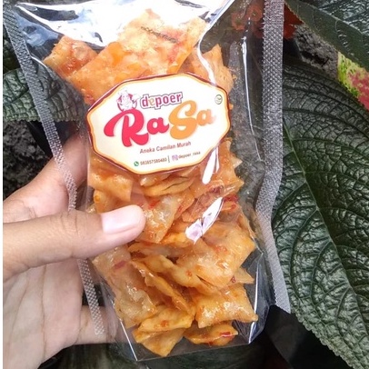 

[60gr] Keripik Pangsit Rasa Pedas Manis Daun Jeruk Dan Rasa Pedas by Depoer RaSa