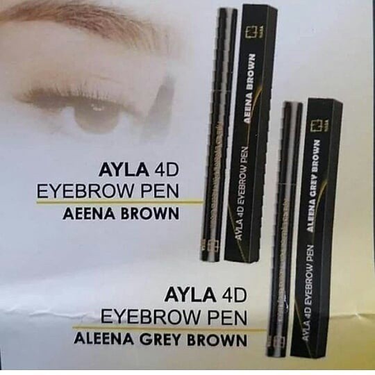 AYLA 4D EYEBROW PEN - AENA BROWN - PENSIL PEMBENTUK ALIS - NASA