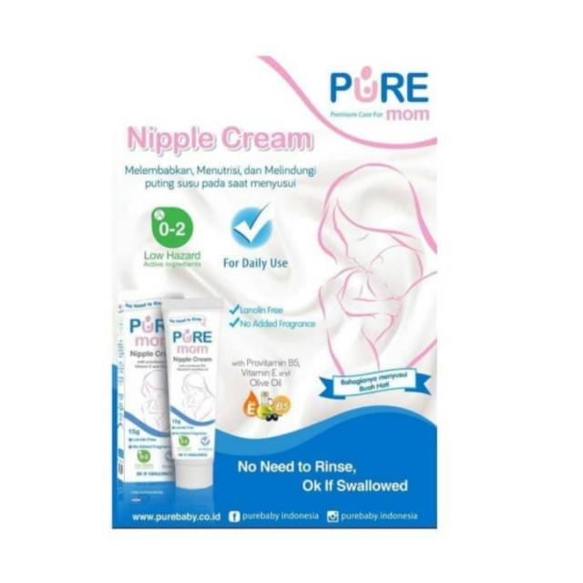 Pure Moms Nipple Cream 15gr