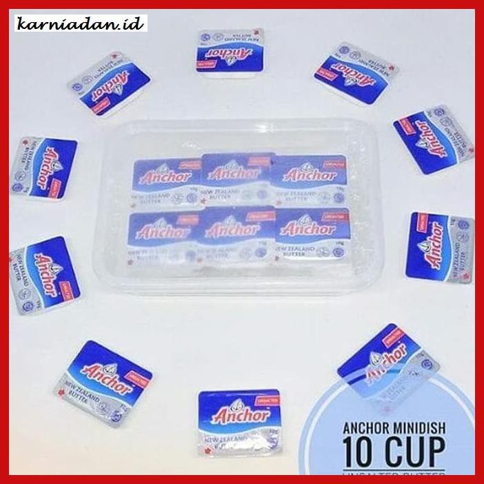

Rettubagetnem- Anchor Unsalted Butter Mini Portion 10 Cup Per Pack -Asli-Slii.