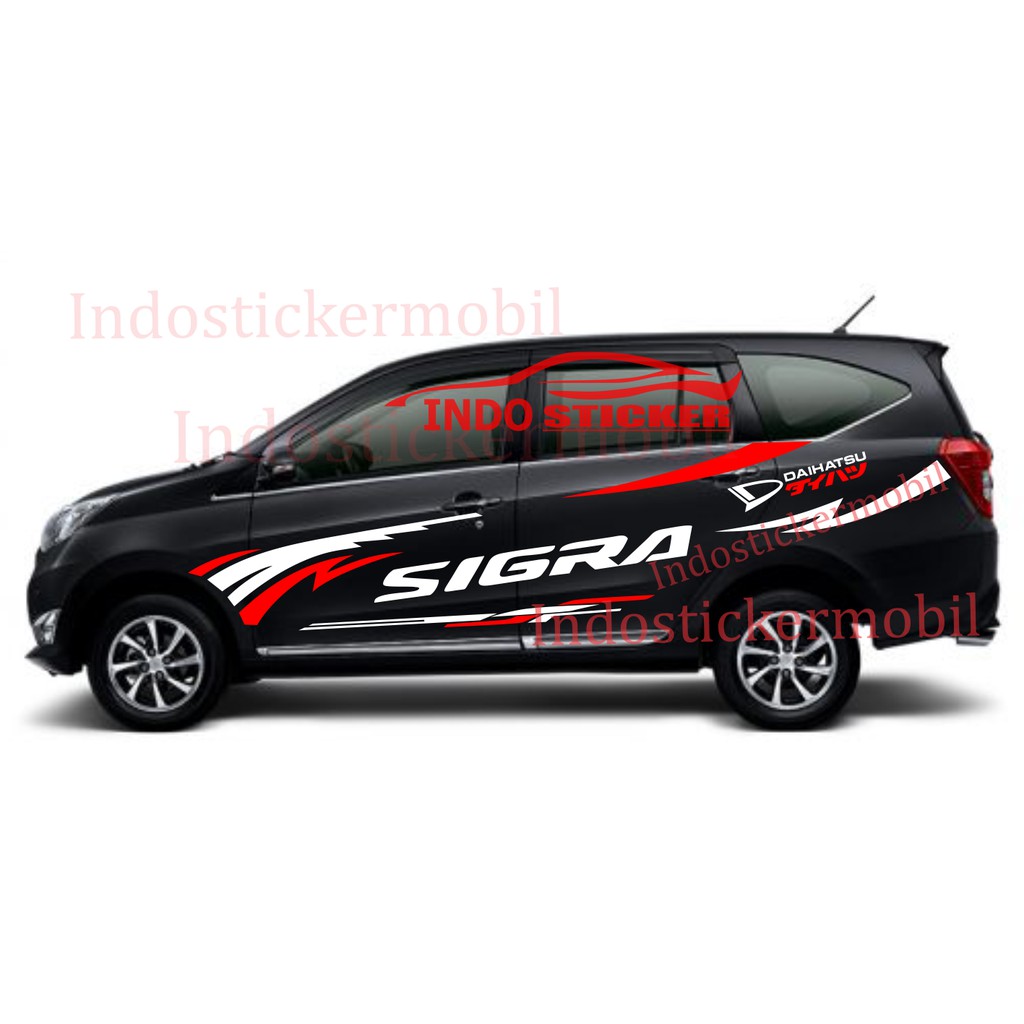 Jual Striping Sticker Mobil Sigra Stiker Sticker Mobil Daihatsu Sigra Kanji Indonesia Shopee Indonesia