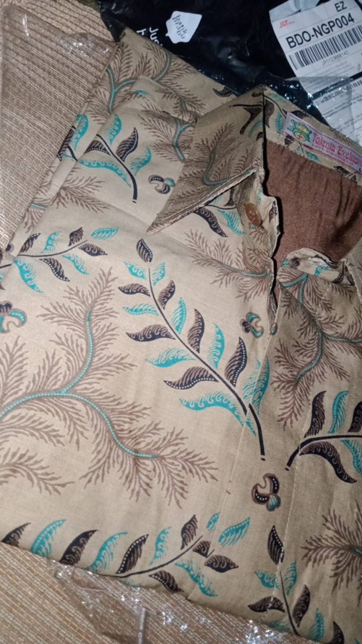 Kemeja Batik Prabu Bahan Katun Baturaden Reguler Fit A585