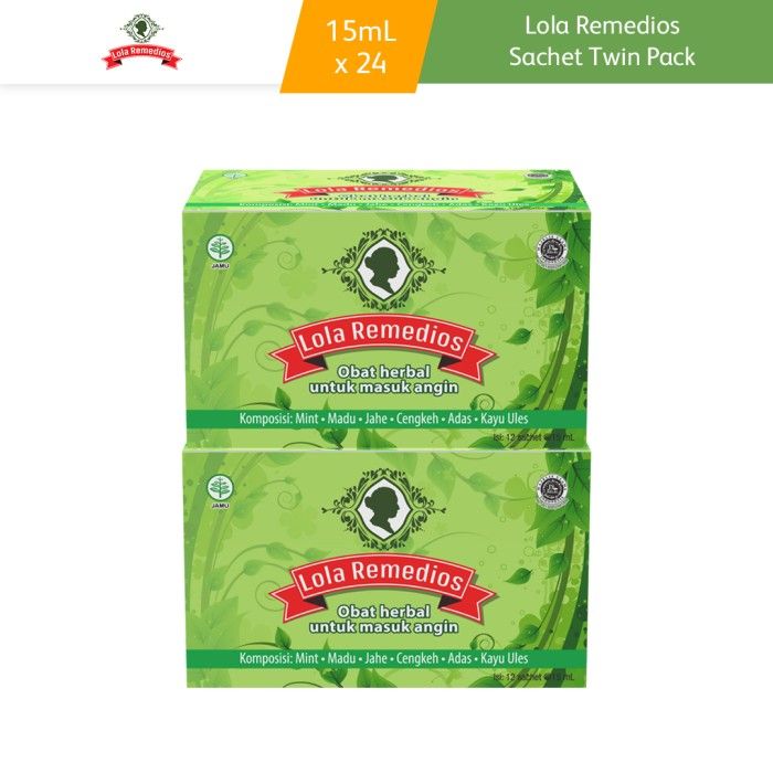 COD Multipack Lola Remedios Obat Masuk Angin Sachet 15 mL isi 24 Pcs