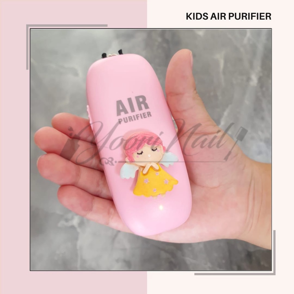 Kids Air Purifier Necklace Kalung Antivirus Anak Lucu M6 Dual Brush