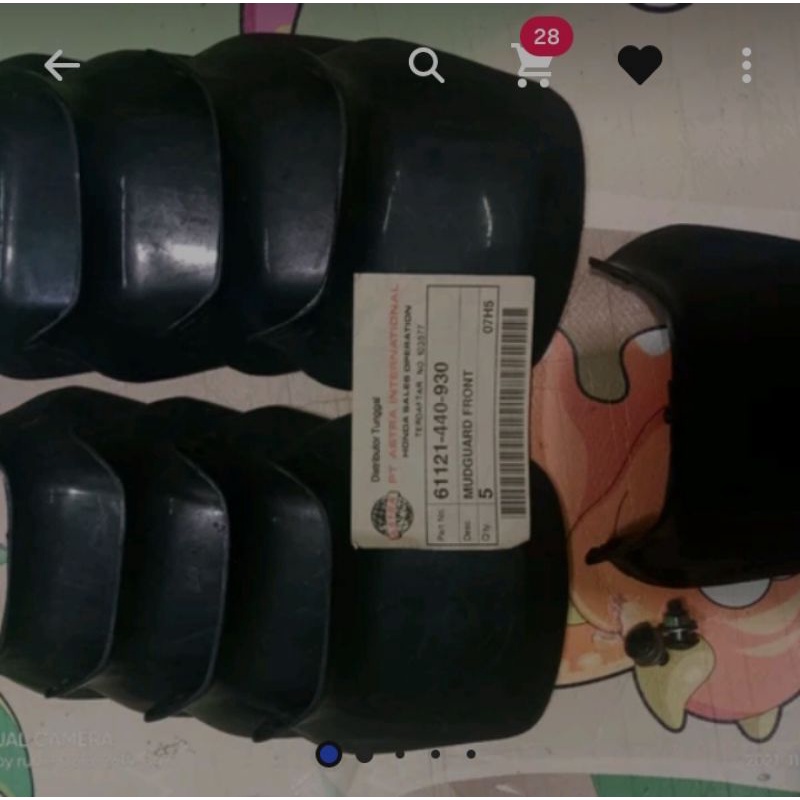 rd front slebor spakbor depan Honda win 100 win100 nos 61121-440-930