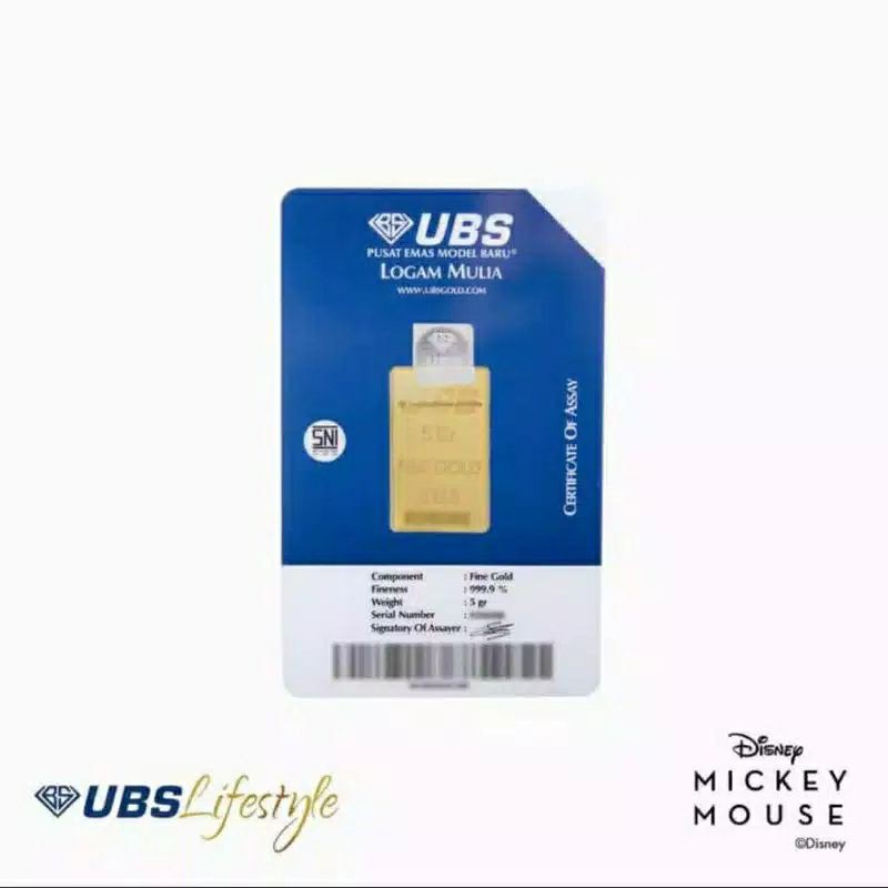UBS gold Mickey 5gr