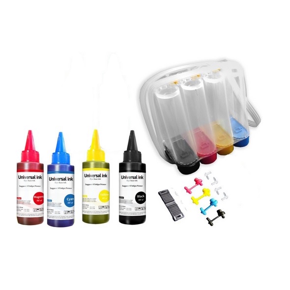 Paket Tabung Infus Modif Tinta 100ml Refill Modifikasi Printer Canon