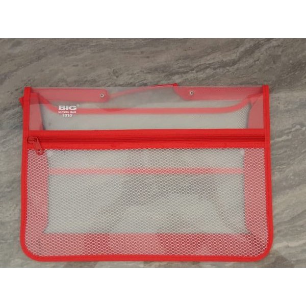 

BIG Tas Map Plastik Folio dengan Resleting