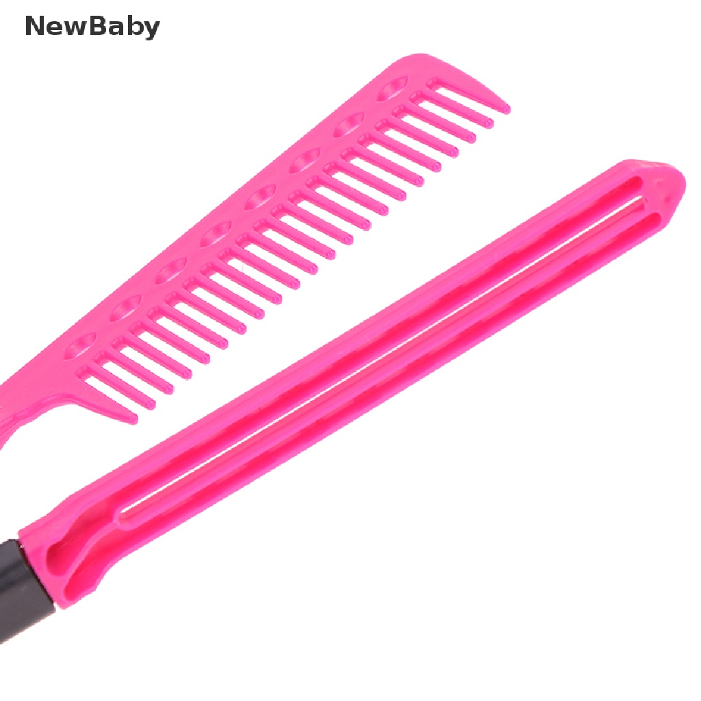 NewBaby 1X Straight Hair Comb Brush Tool For Dry Iron Hair Curl to Straight Hair Shaper ID