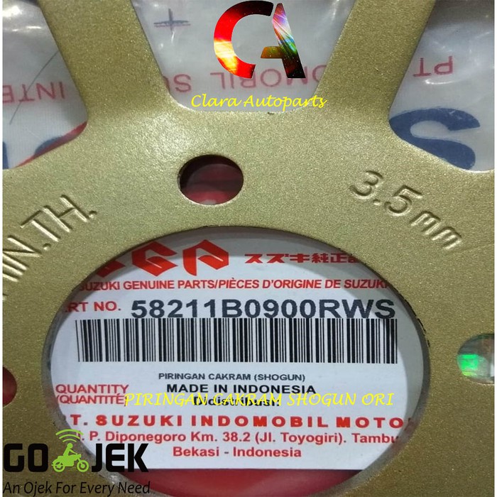 PIRINGAN CAKRAM DEPAN SHOGUN CAKRAM SHOGUN 110 PIRINGAN CAKRAM TORNADO