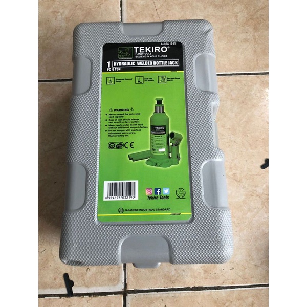 Tekiro Dongkrak Botol 6 Ton / Dongkrak Mobil beban 6 Ton / Hydraulic Bottle Jack JAPAN STANDART