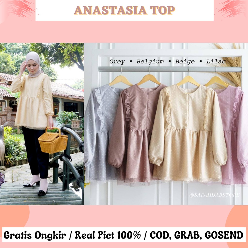 ANASTASIA TOP /ATASAN BRUKAT /ATASAN TILE