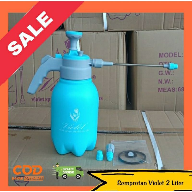 SEMPROTAN STICK VIOLET 2 LITER POMPA AIR SPRAYER STICK TANAMAN BURUNG DLL