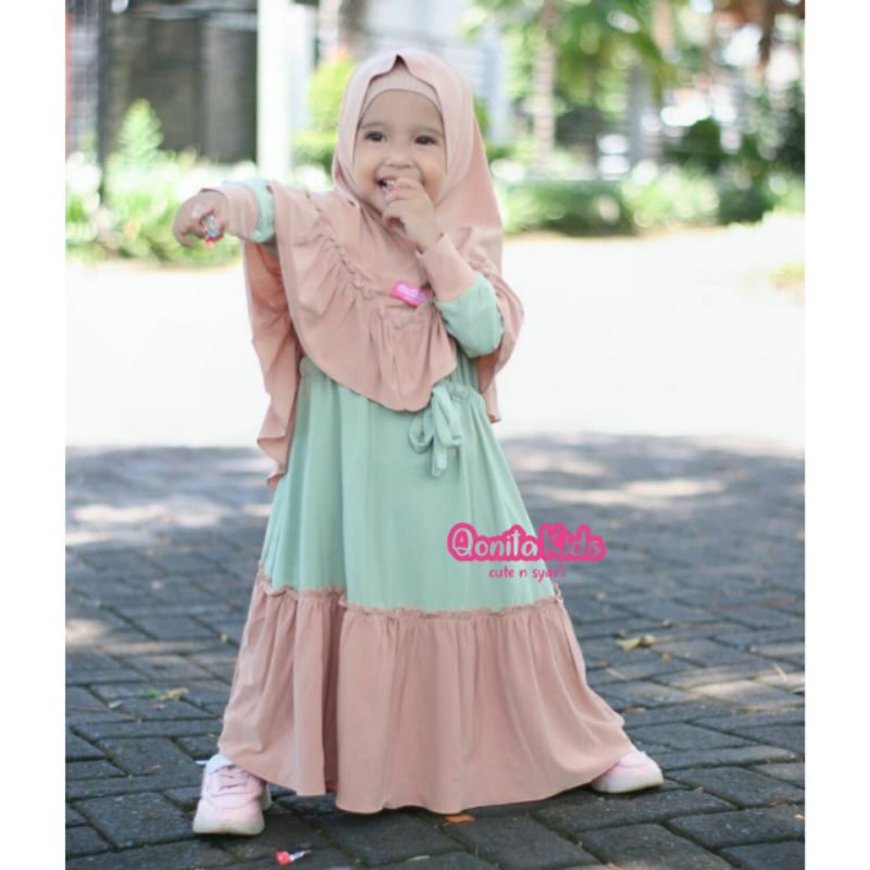 Gamis Khadijah (Baju Muslim Anak Perempuan Syari Premium)
