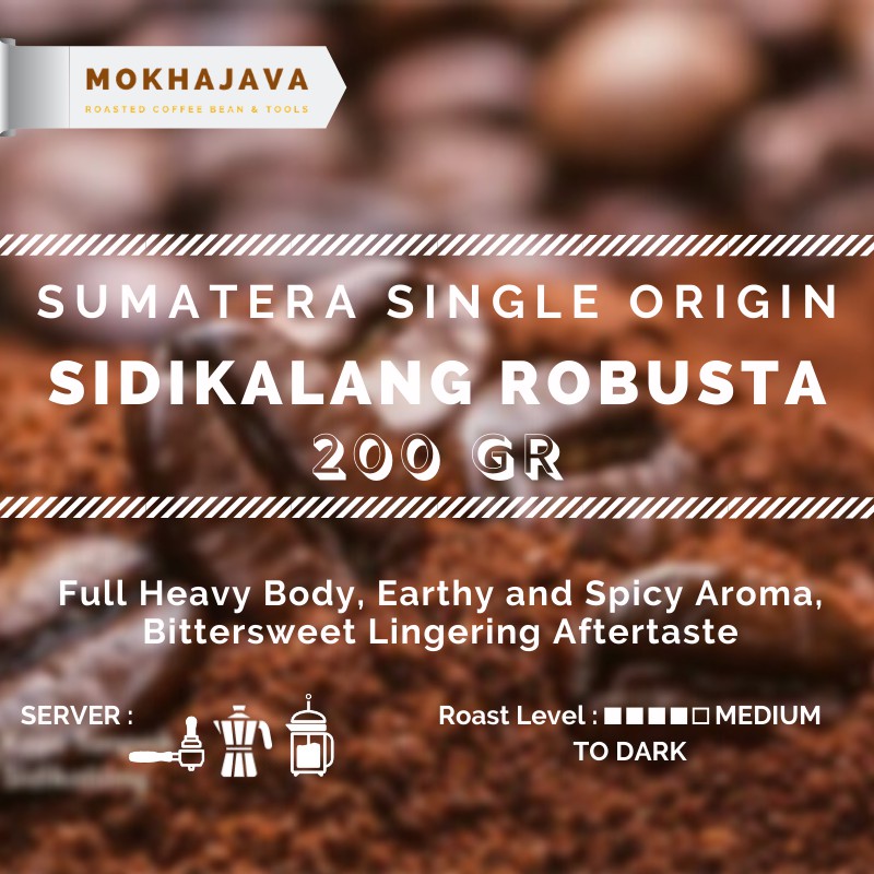 

Sumatra Robusta Sidikalang 200gr Coffee Bean 200 Gram Biji Kopi Robusta