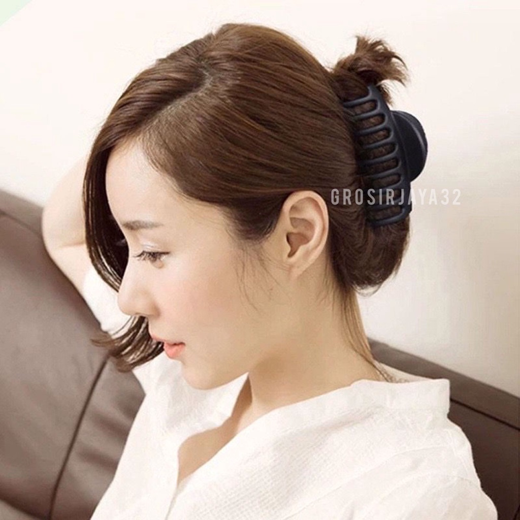 (GROSIRJAYA32) Jepit Rambut Hiu Kotak Besar Elegan Korea Fashion Acrylic Shower Aksesoris Rambut