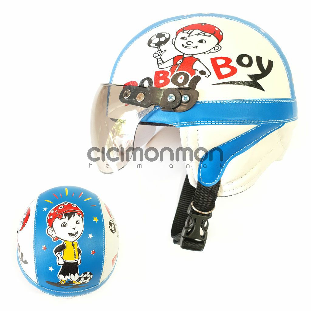 Helm Anak Retro Karakter Boboiboy