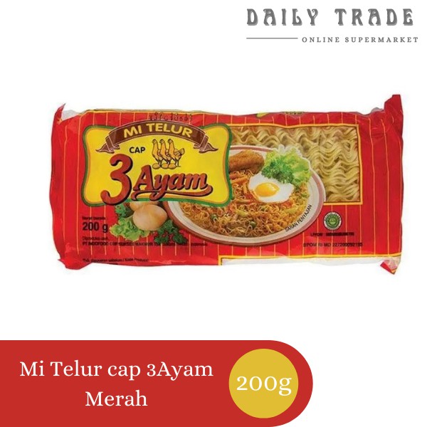 

Mie Telur cap 3Ayam Merah 210gr