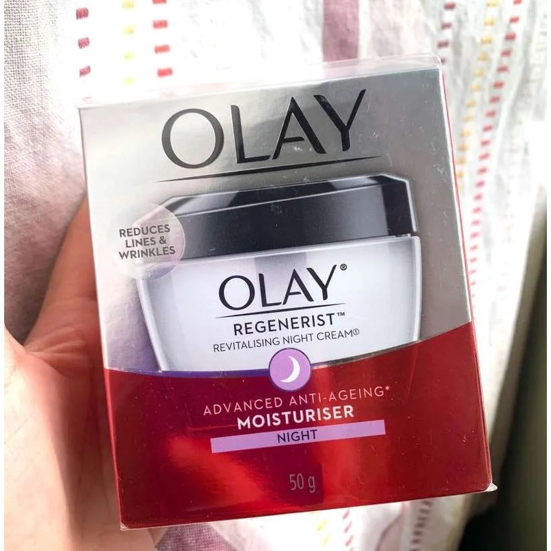 Olay Regenerist Revitalizing Day Cream SPF 15 &amp; Night Cream 50 Gr -Pelembab Wajah Krim Malam / Siang Skincare Anti Aging Moisturizer