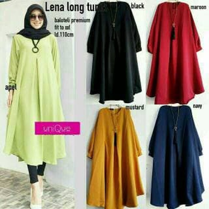 LENA LONG TUNIK/TERUSAN/FASHION/MUSLIM M2