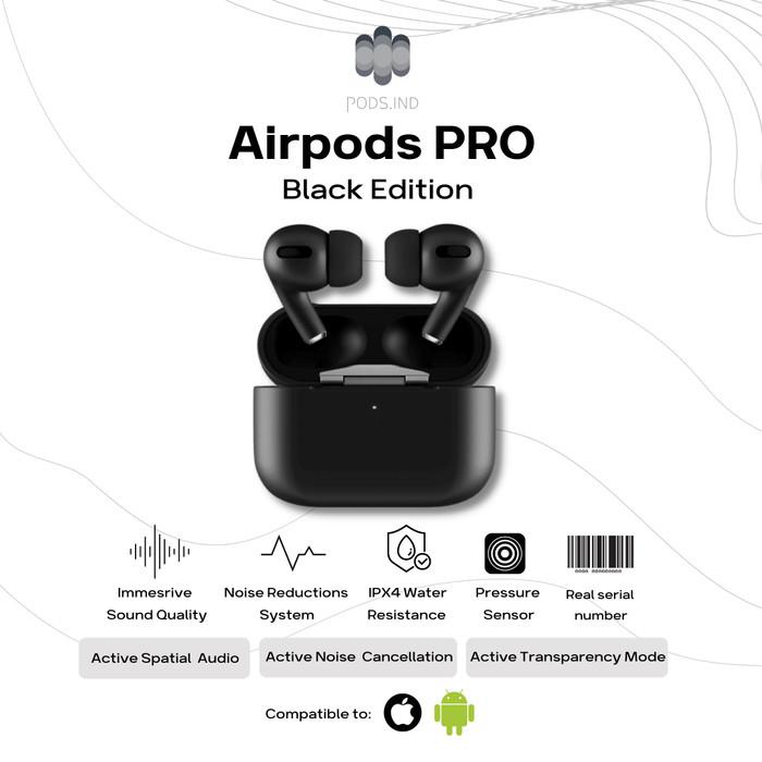 The Pods Pro Black Edition Wireless Charging Case (Highest Version)