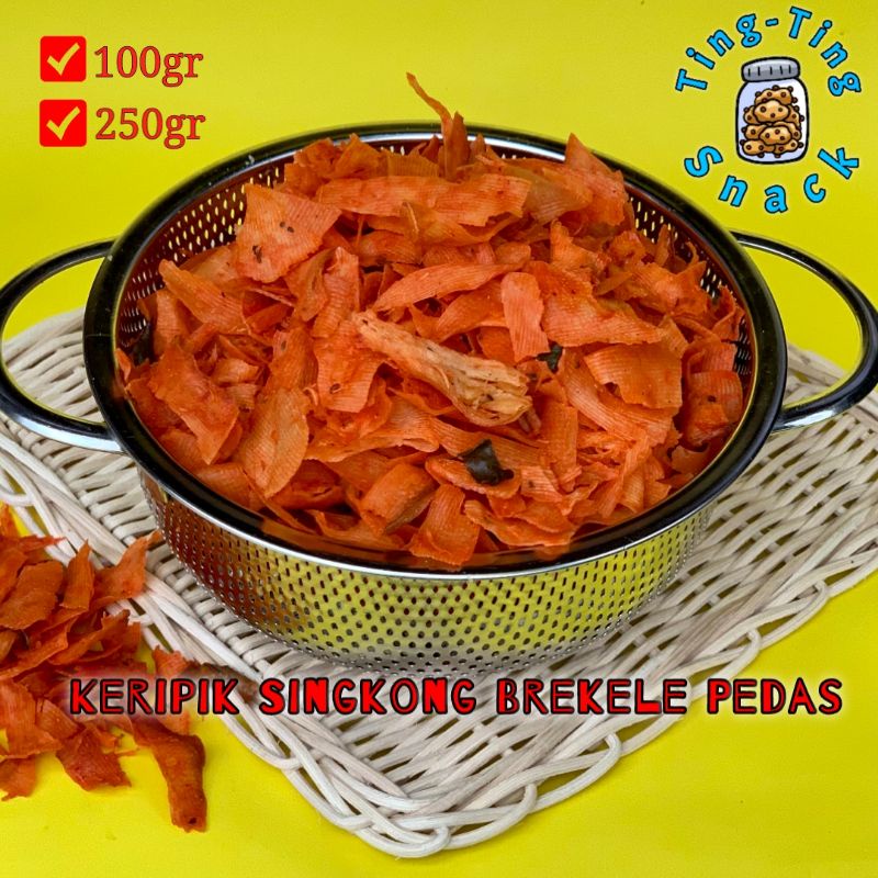 

KERIPIK SINGKONG BREKELE PEDAS 250 GRAM | SANJAI CABE IJO MAICIH ASIN ORIGINAL 250GRAM TINGTING SNACK 250GR