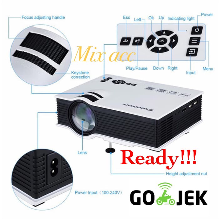 Mini Proyektor UC40 Proyektor UC40 Mini LED Projector