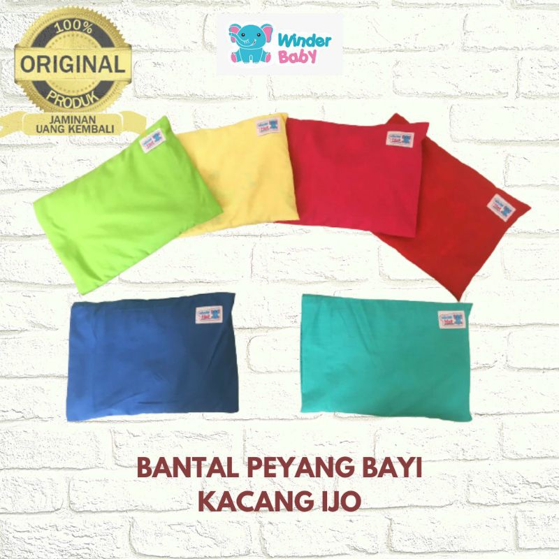 Bantal bayi anti peyang WINDER BABY - BANTAL kacang hijau atasi kepala peyang