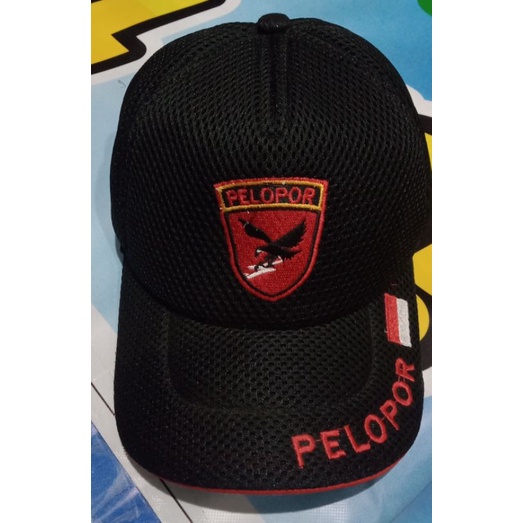 topi jaring brimob pelopor