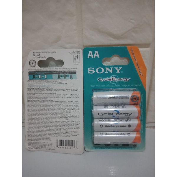 Stoks⭐.melimpah&gt; Baterai Charger Sony AA- A 2 / Baterai Charger Sony AA 4600 Mah isi 4 pcs✿AS➦