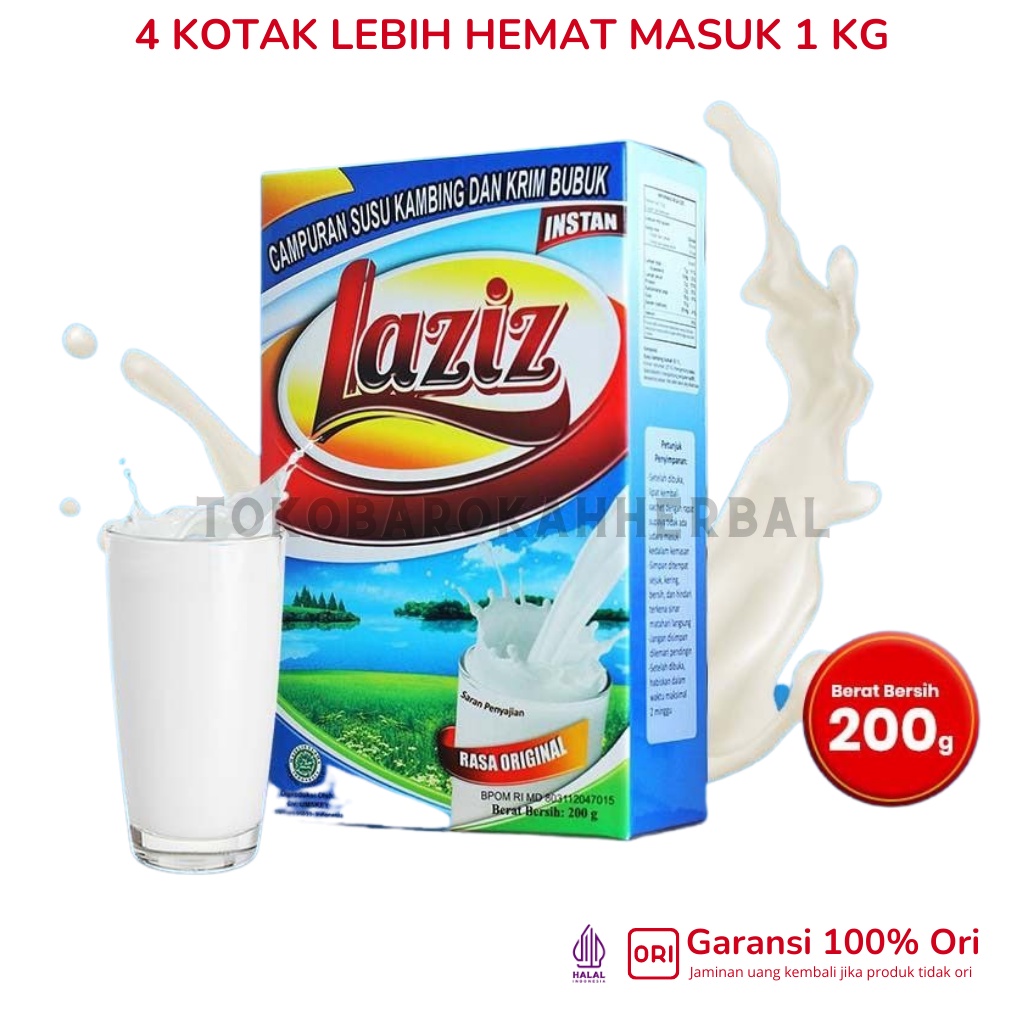 

4 kotak susu kambing laziz paket hemat