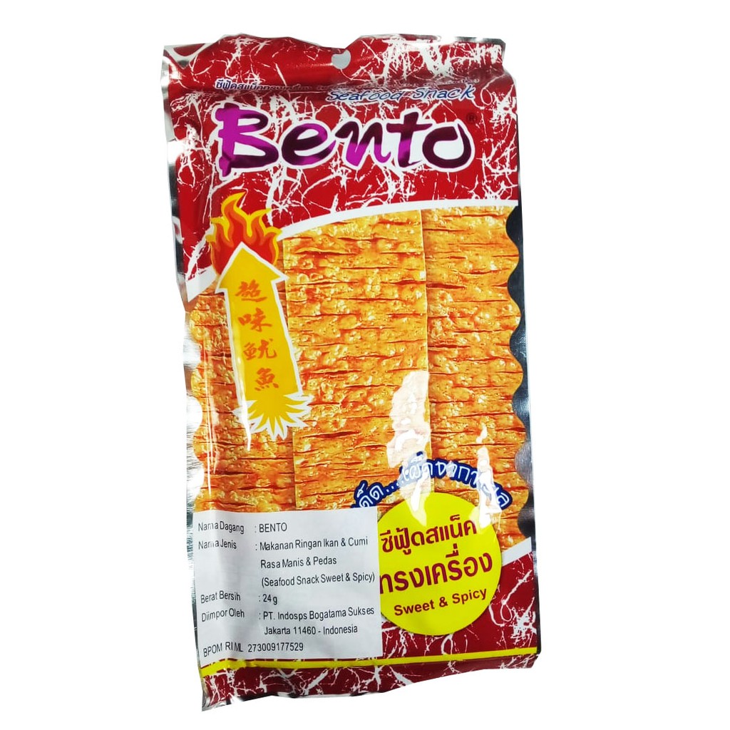 

BENTO SEAFOOD SNACK SWEET & SPICY 24GR