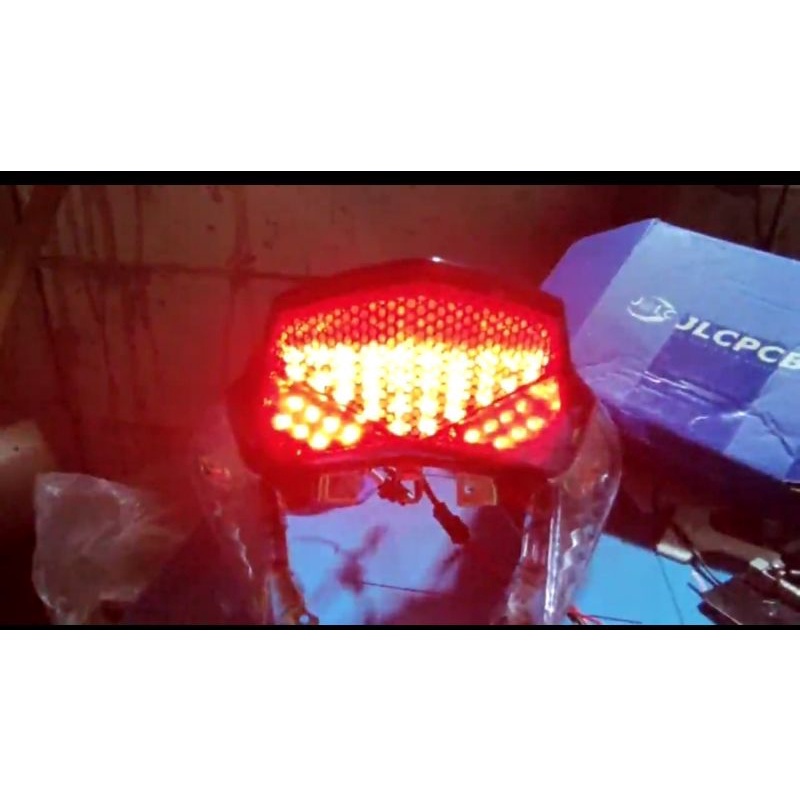 led lampu belakang  stoplamp vario 125 old kzr modul running 14 channel