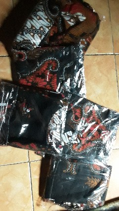 Batik Couple Keluarga Sania Ruffle Ori Ndoro Jowi Dnt Motif Kembang Langit