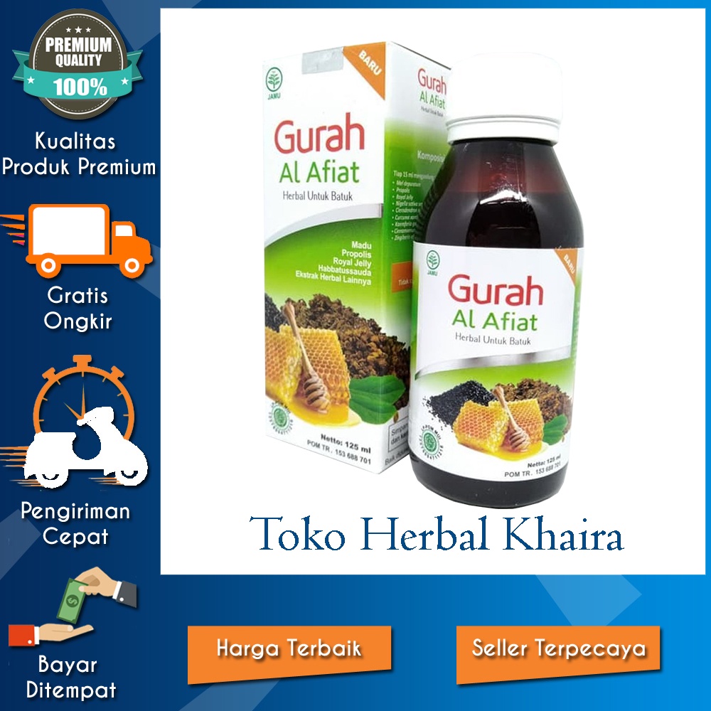 

MADU AL AFIAT MADU GURAH BATUK FLU 125 ML