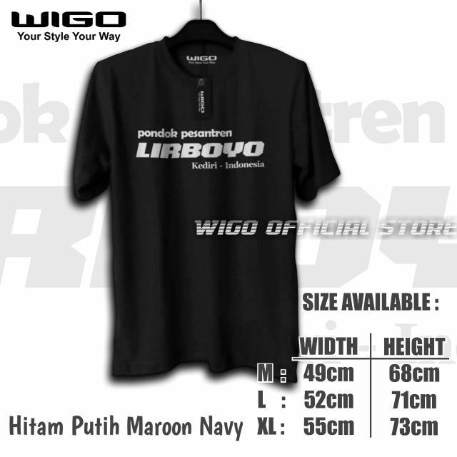 Kaos Santri Premium Pondok Pesantren Lirboyo Kediri Indonesia