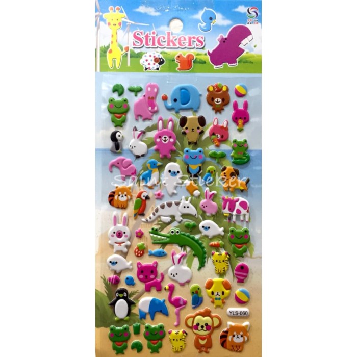 

PEREKAT-PENGIKAT- GAMBAR TEMPEL STICKER TIMBUL STIKER ANAK KARAKTER KEBUN BINATANG ZOO -PENGIKAT-