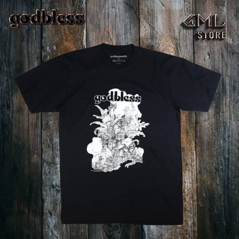 [COD] God Bless "Rumah Kita" x Ngobryls Tshirt (Black) | kaos pria | kaos wanita | unisex